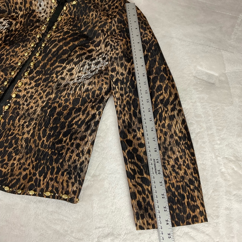 Animal Print Open Jacket Dressy - Picture 7 of 13